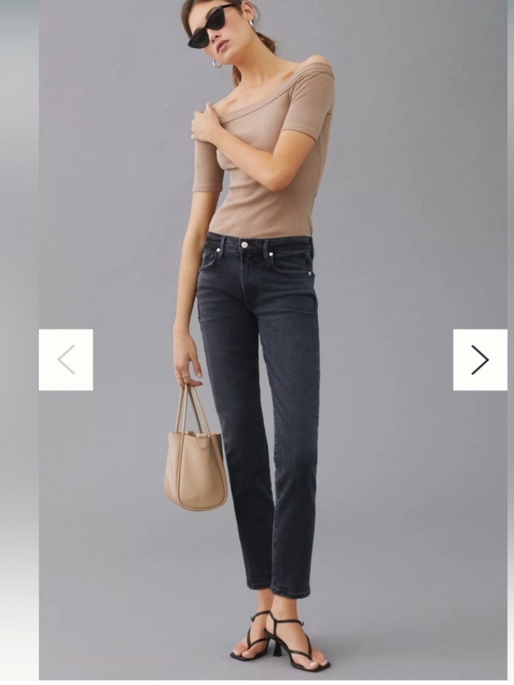 Citizens Of Humanity Premium Vintage Elsa Mid Rise Slim Fit Crop